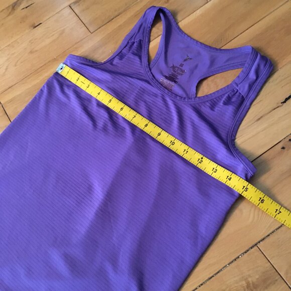 Purple Striped Racerback Tank Top - Picture 12 of 14